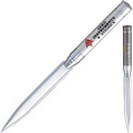 Twist Action Mechanism Promotional Ballpoint Pen w/ Letter Opener